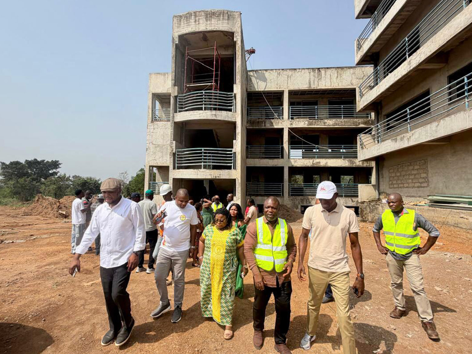 Volta Caucus together with Regional Minister inspect Progress of Work on UHAS Hohoe Campus – Fodome Site
