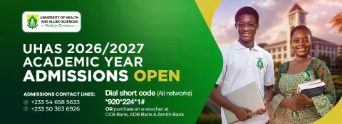 UHAS 2026/2027 ACADEMIC YEAR ADMISSIONS OPEN